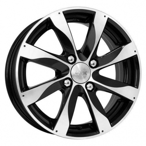 K&K Джемини 5.5x14 4*98 ET40 DIA58.6 Алмаз черный Литой