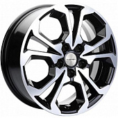 Khomen KHW 1711 6.5x17 5*108 ET33 DIA60.1 Black-FP Литой