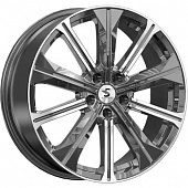 K&K КР013 7x19 5*108 ET45 DIA60.1 Diamond gloss graphite Литой