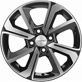 Khomen KHW 1501 6x15 4*100 ET46 DIA54.1 Black Литой